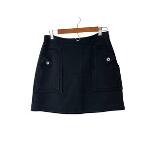 ANthropologie Maeve Black Mini Skirt  Womens Small